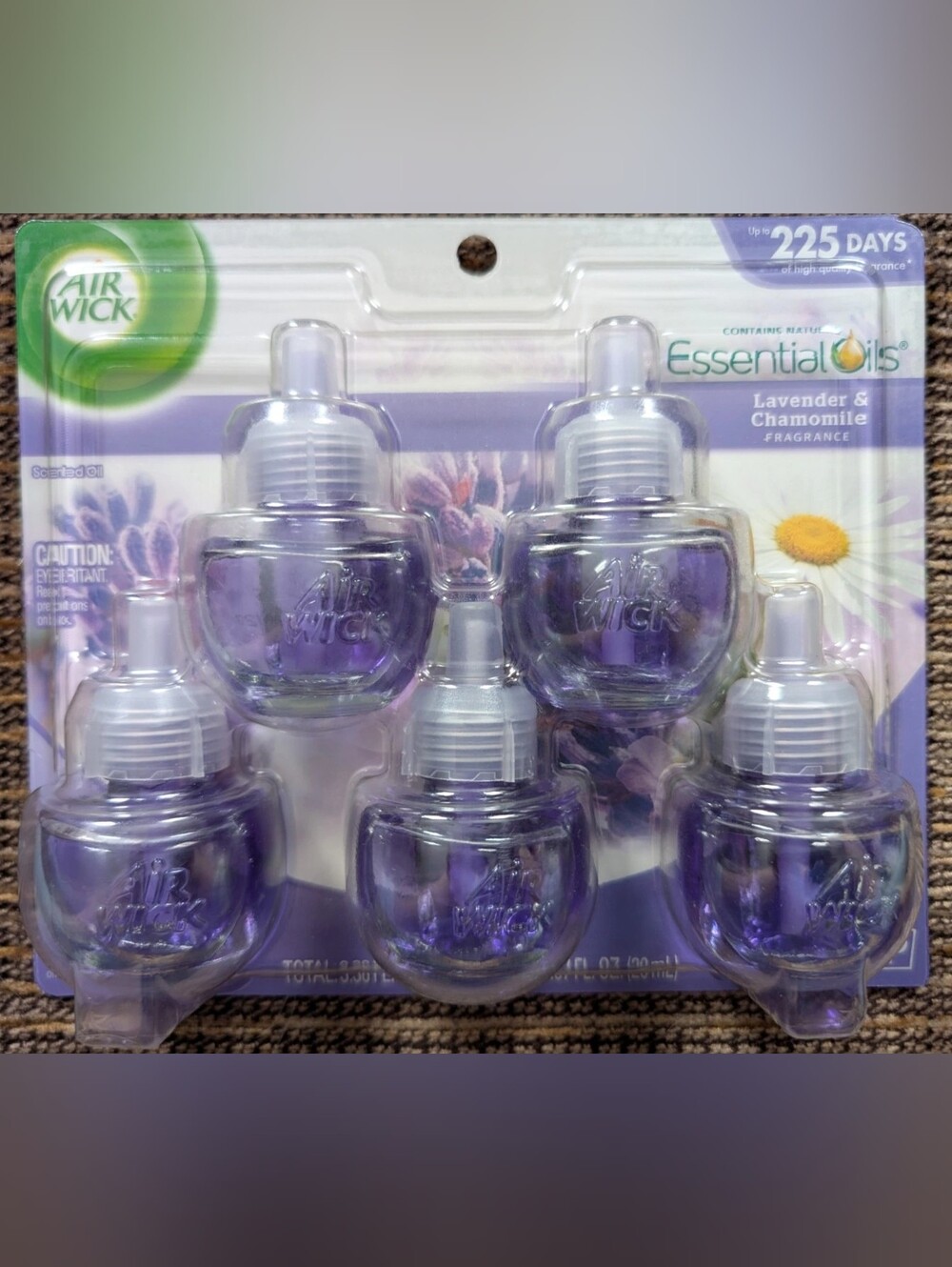 NEW Air Wick Essential Oils Lavender/Chamomile Refill 5-Pack